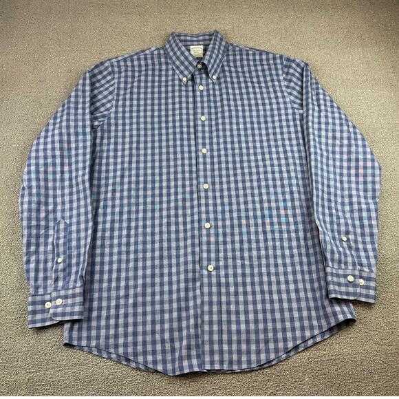 Brooks Brothers Other - Brooks‎ Brothers Regent Button Down Shirt Men's Large Blue Plaid Colorful Preppy